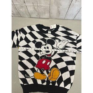 MICKEY MOUSE SIZE M BLACK WHITE SWEATER DISNEY